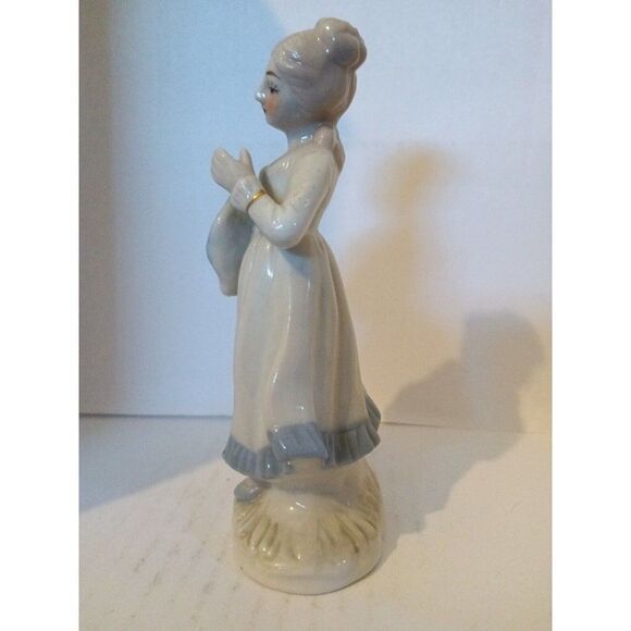 Ensco porcelain figurines lady holding hat - Picture 2 of 6